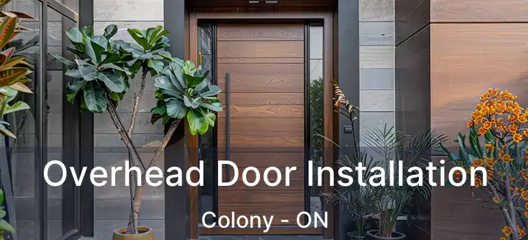  Overhead Door Installation Colony - ON