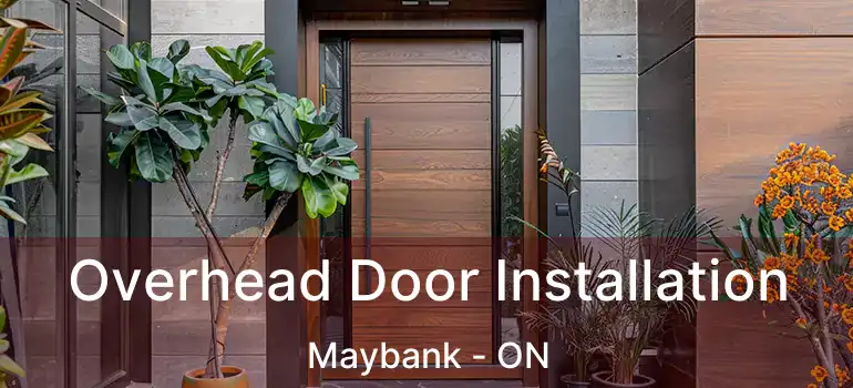  Overhead Door Installation Maybank - ON
