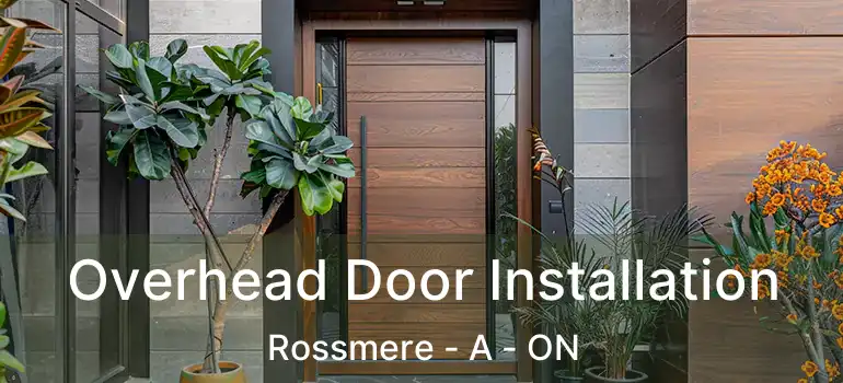  Overhead Door Installation Rossmere - A - ON