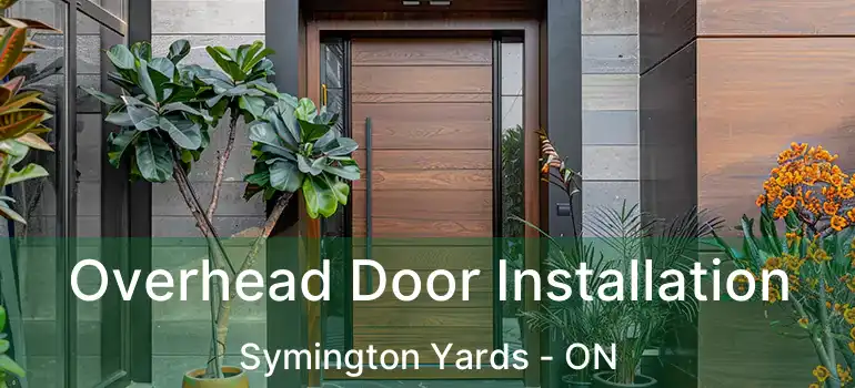  Overhead Door Installation Symington Yards - ON