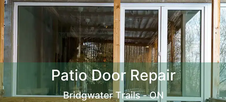  Patio Door Repair Bridgwater Trails - ON