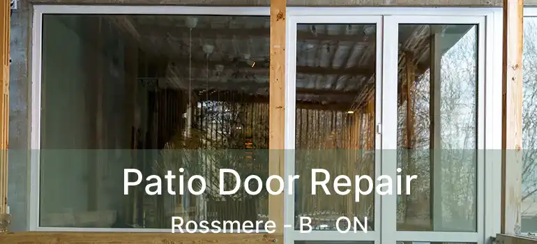  Patio Door Repair Rossmere - B - ON