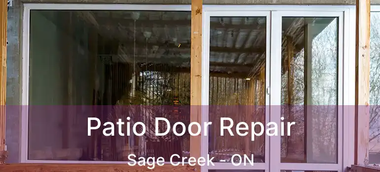  Patio Door Repair Sage Creek - ON