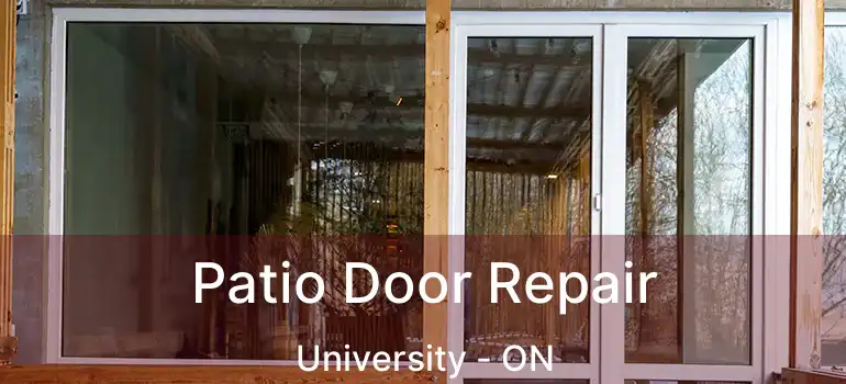  Patio Door Repair University - ON
