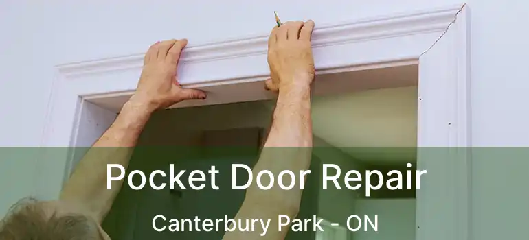  Pocket Door Repair Canterbury Park - ON