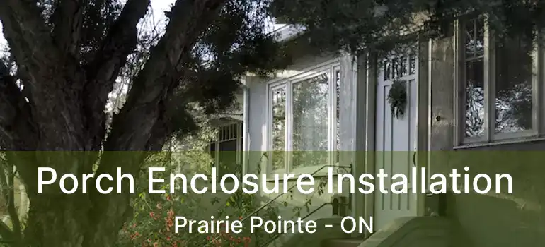  Porch Enclosure Installation Prairie Pointe - ON