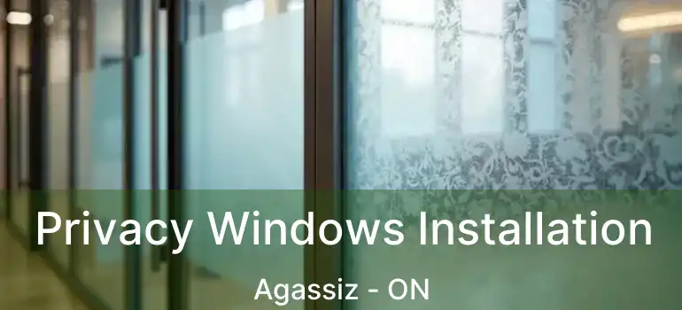  Privacy Windows Installation Agassiz - ON