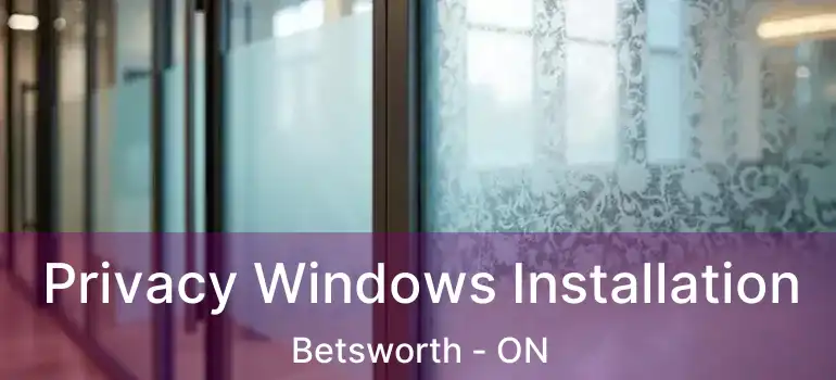  Privacy Windows Installation Betsworth - ON