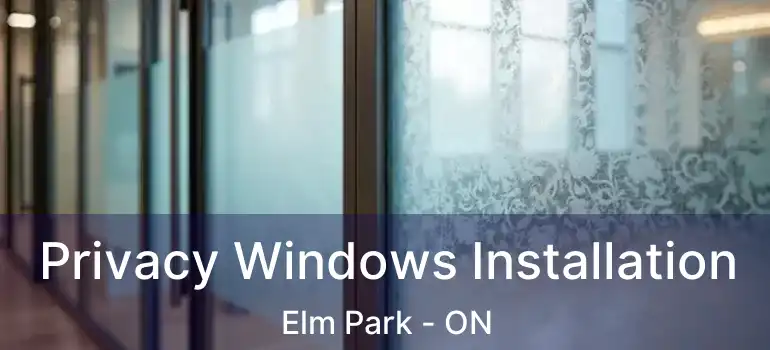  Privacy Windows Installation Elm Park - ON