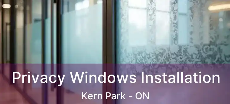  Privacy Windows Installation Kern Park - ON