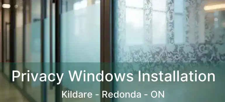  Privacy Windows Installation Kildare - Redonda - ON