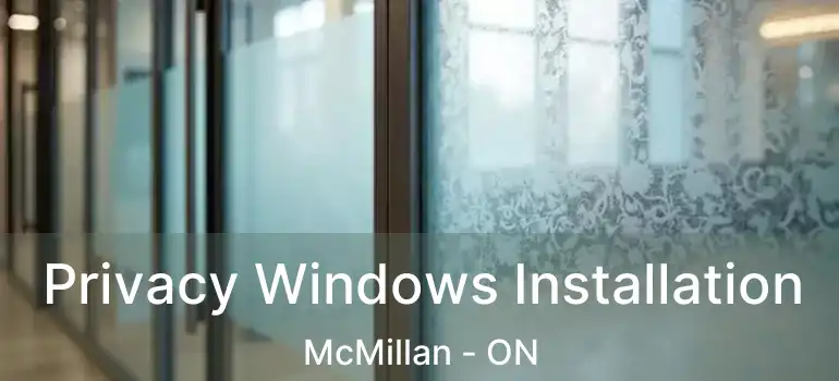  Privacy Windows Installation McMillan - ON