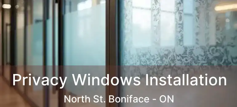  Privacy Windows Installation North St. Boniface - ON