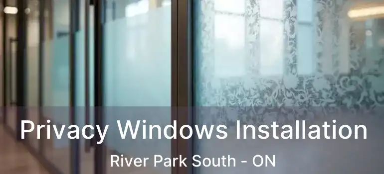  Privacy Windows Installation River Park South - ON