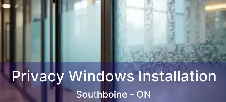  Privacy Windows Installation Southboine - ON