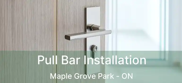  Pull Bar Installation Maple Grove Park - ON
