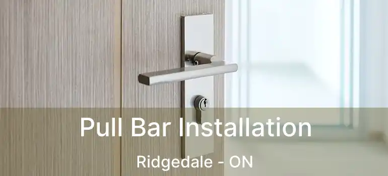  Pull Bar Installation Ridgedale - ON