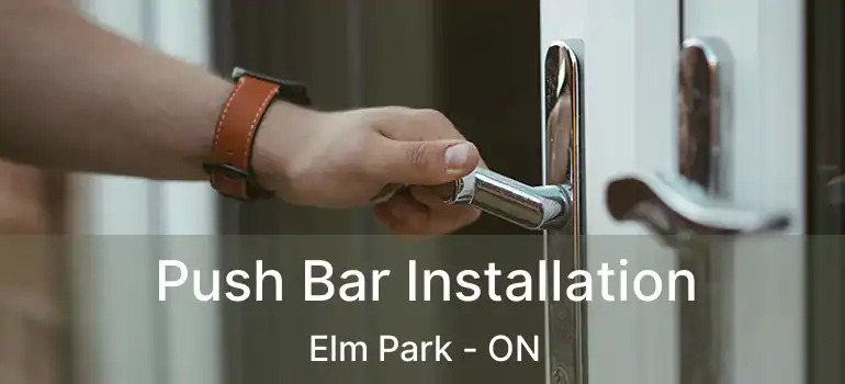  Push Bar Installation Elm Park - ON