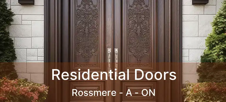  Residential Doors Rossmere - A - ON