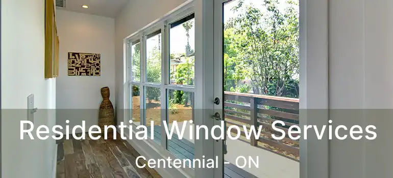  Residential Window Services Centennial - ON