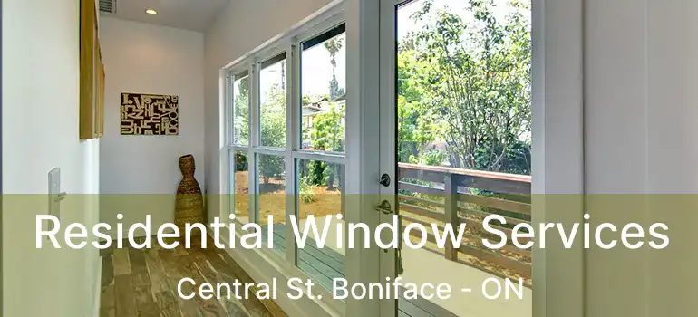  Residential Window Services Central St. Boniface - ON