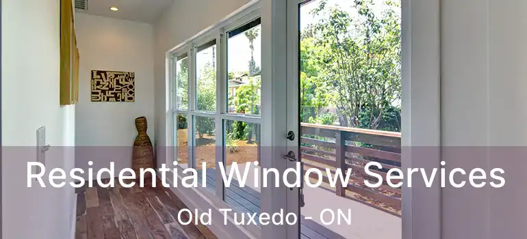  Residential Window Services Old Tuxedo - ON