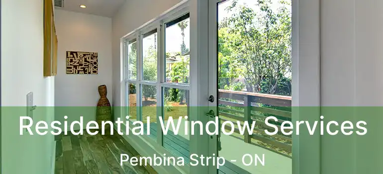 Residential Window Services Pembina Strip - ON
