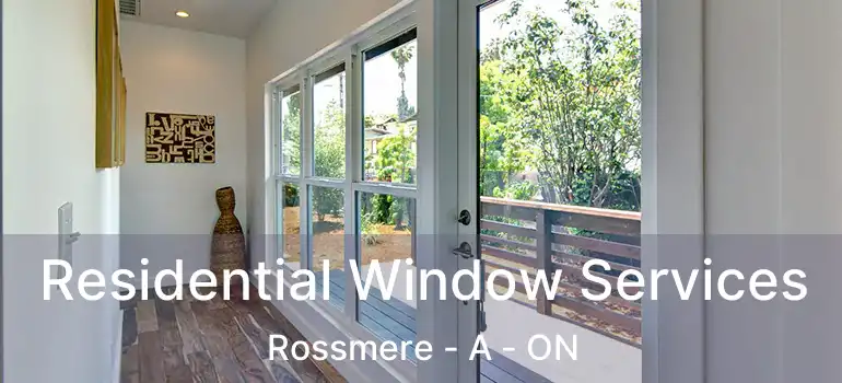  Residential Window Services Rossmere - A - ON
