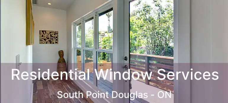  Residential Window Services South Point Douglas - ON