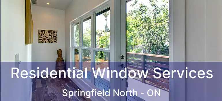  Residential Window Services Springfield North - ON
