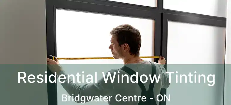  Residential Window Tinting Bridgwater Centre - ON