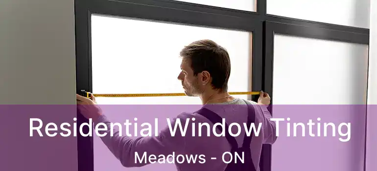  Residential Window Tinting Meadows - ON