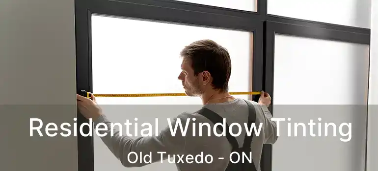  Residential Window Tinting Old Tuxedo - ON