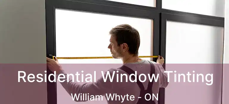  Residential Window Tinting William Whyte - ON