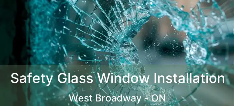  Safety Glass Window Installation West Broadway - ON
