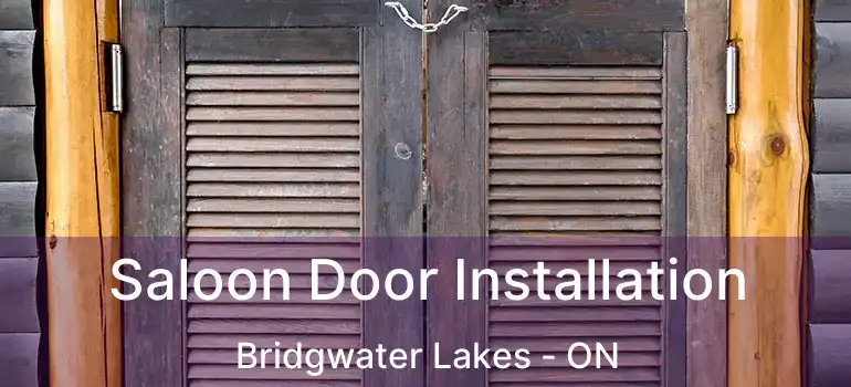  Saloon Door Installation Bridgwater Lakes - ON