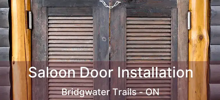  Saloon Door Installation Bridgwater Trails - ON