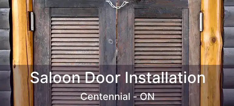  Saloon Door Installation Centennial - ON