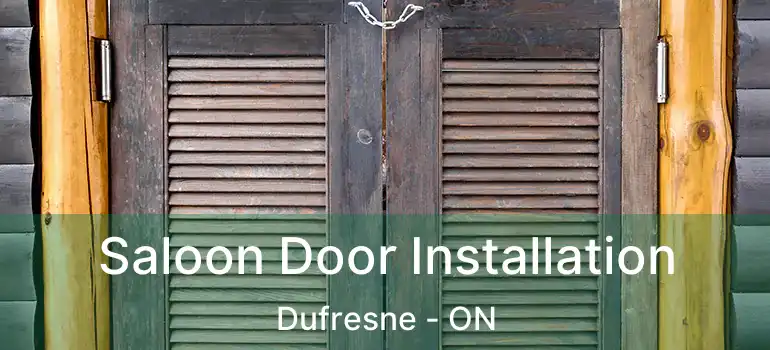  Saloon Door Installation Dufresne - ON
