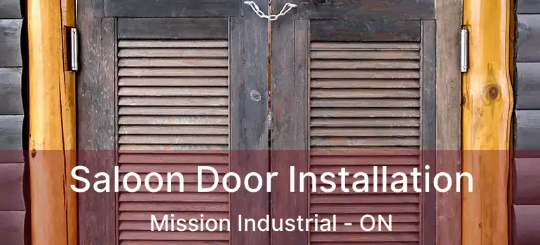  Saloon Door Installation Mission Industrial - ON