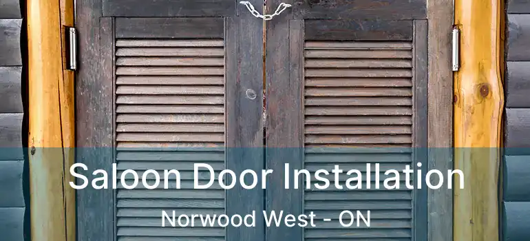  Saloon Door Installation Norwood West - ON