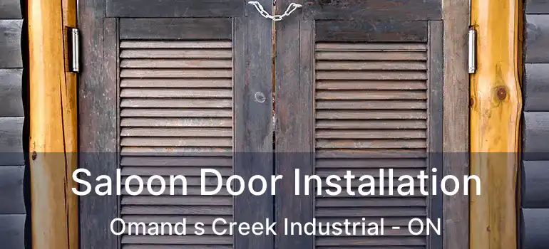  Saloon Door Installation Omand s Creek Industrial - ON
