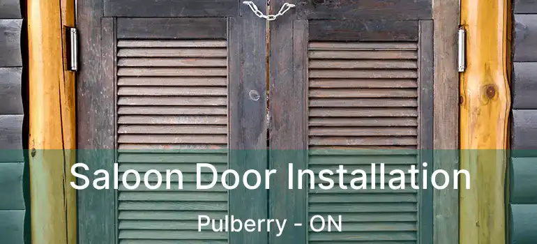  Saloon Door Installation Pulberry - ON