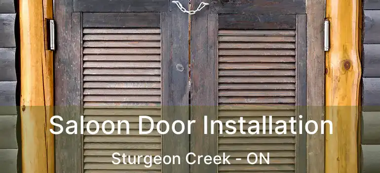  Saloon Door Installation Sturgeon Creek - ON