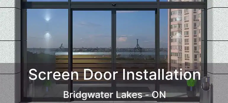  Screen Door Installation Bridgwater Lakes - ON