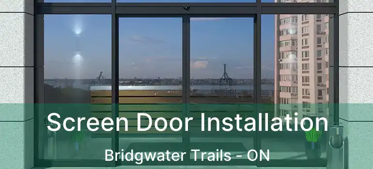  Screen Door Installation Bridgwater Trails - ON