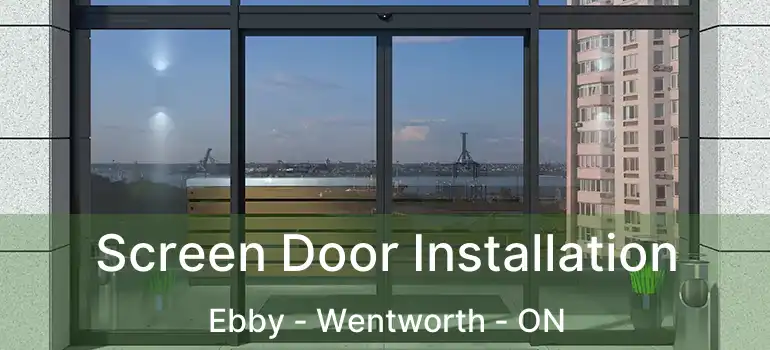  Screen Door Installation Ebby - Wentworth - ON