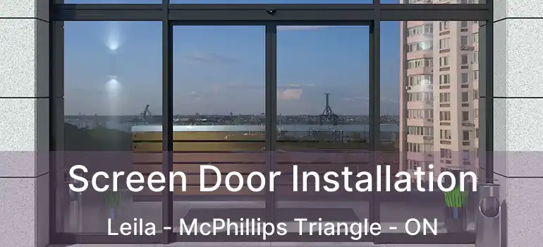 Screen Door Installation Leila - McPhillips Triangle - ON
