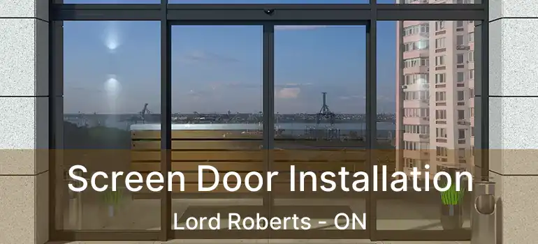  Screen Door Installation Lord Roberts - ON