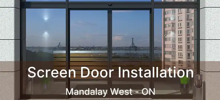 Screen Door Installation Mandalay West - ON